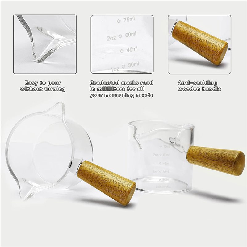 ABWZ-8Pcs Double Spouts Espres - Espresso Shot Glass review and price