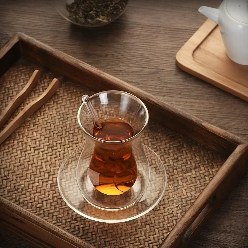 Beauty Black Tea Cup Saucer Te - Espresso Shot Glass review and price