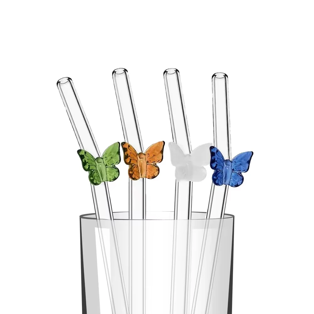 4Pcs Reusable Bow Glass Straws - Espresso Shot Glass review and price