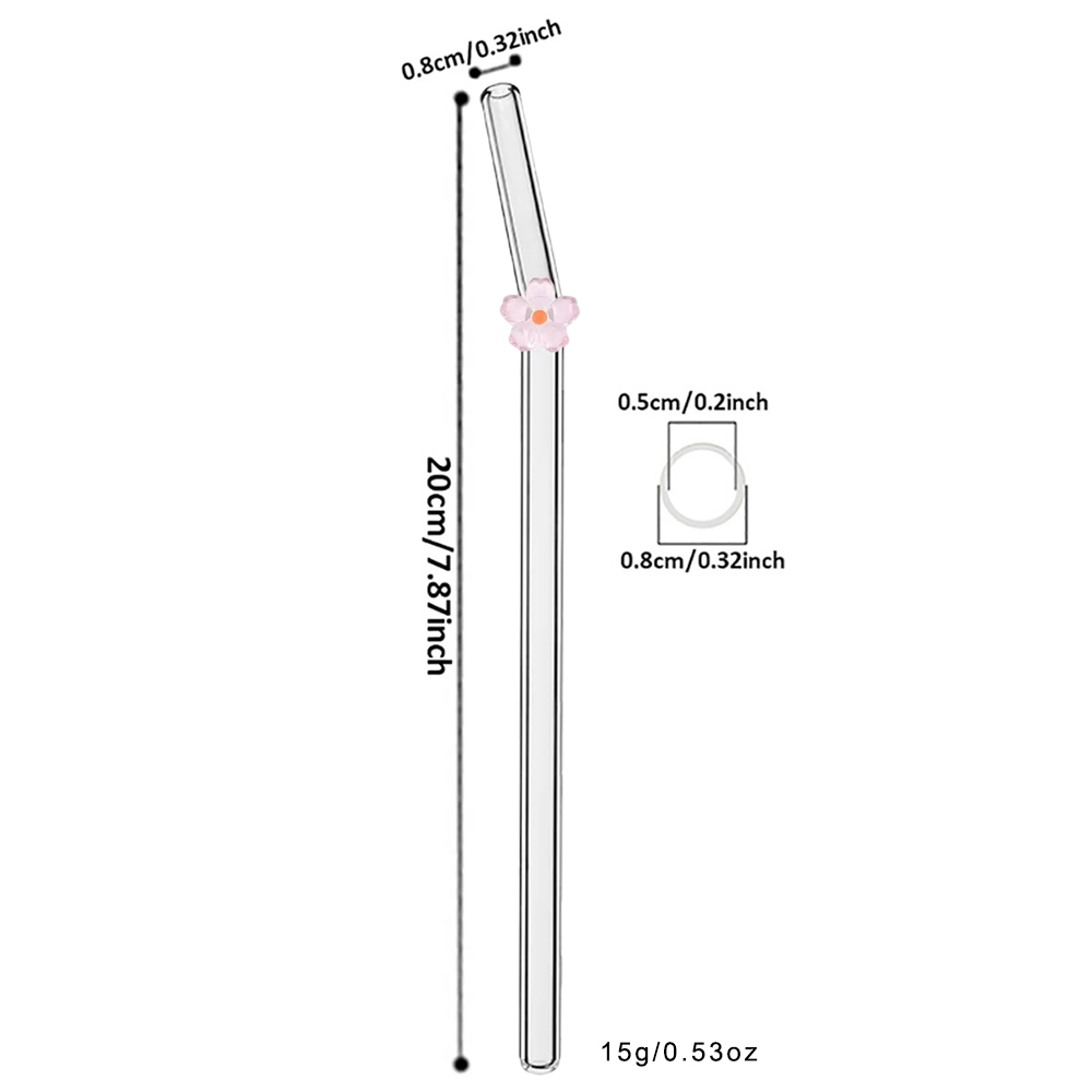 6Pcs Flower Drinking Straw Set - Espresso Shot Glass review and price